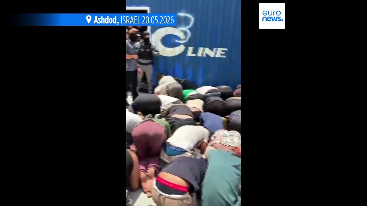 Israels sicherheitsminister ben-gvir zeigt video festgenommener flottillen-aktivisten