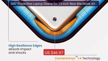 360° Protective Laptop Sleeve for 13-inch New MacBook Air M4/A... -- Hot Deal 2026 | Limited Offer!