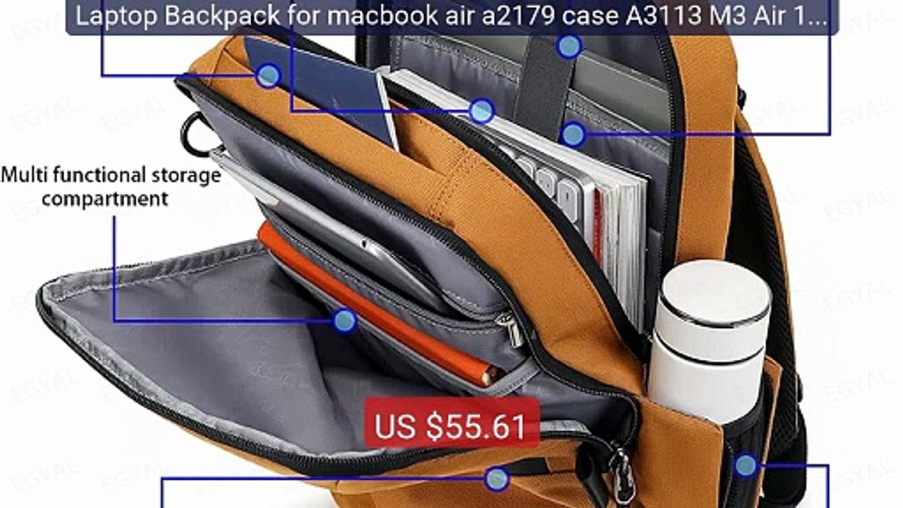 Laptop Backpack for macbook air a2179 case A3113 M3 Air 15.3 2024 P... -- Top Rated 2026 | Buy Now!