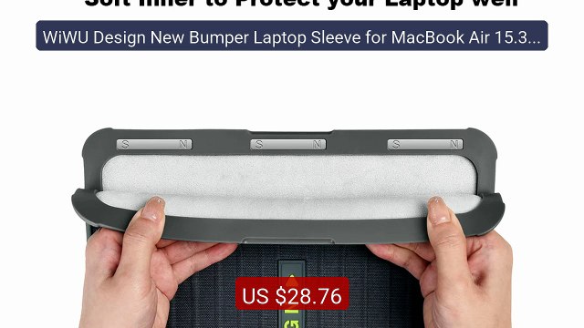 WiWU Design New Bumper Laptop Sleeve for MacBook Air 15.3 13.6... Best Buy 2026 | Great Quality!
