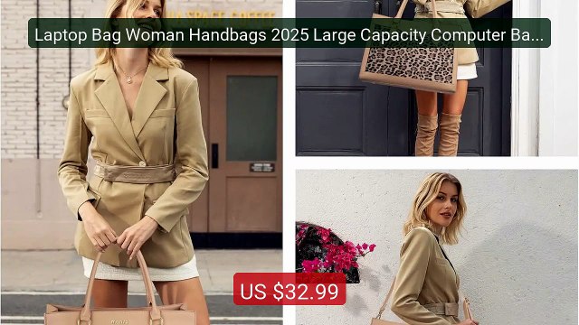 Laptop Bag Woman Handbags 2025 Large Capacity Computer Bags 15... Hot Deal 2026 | Limited Offer!
