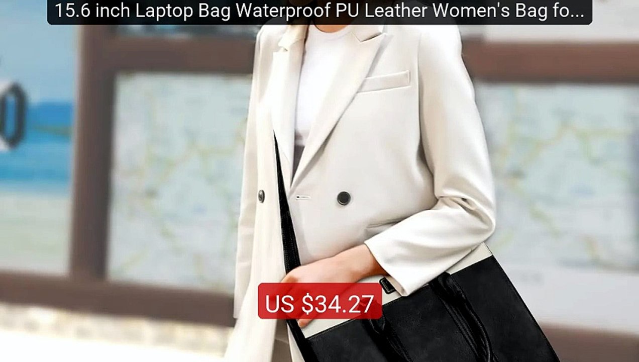 15.6 inch Laptop Bag Waterproof PU Leather Women's Bag for ... -- Top Pick 2026 | Unbeatable Price!