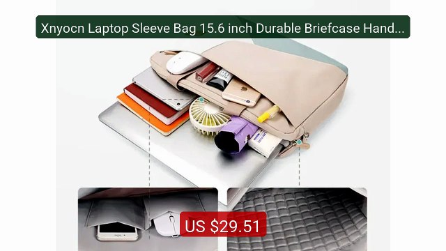 Xnyocn Laptop Sleeve Bag 15.6 inch Durable Briefcase Handle Ba... Hot Deal 2026 | Limited Offer!
