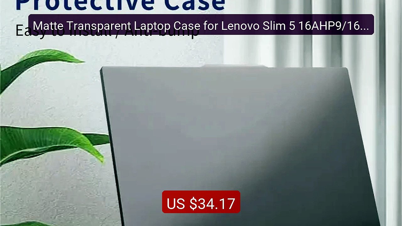 Matte Transparent Laptop Case for Lenovo Slim 5 16AHP9/16AR... -- Top Pick 2026 | Unbeatable Price!