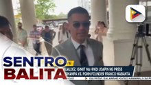 PGMN Founder Franco Mabanta, sumalang sa arraignment ng Pasig RTC; kampo ni Rep. Romualdez, iginiit na hindi usapin ng press freedom ang kaso vs. Mabanta | ulat ni Vel Custodio