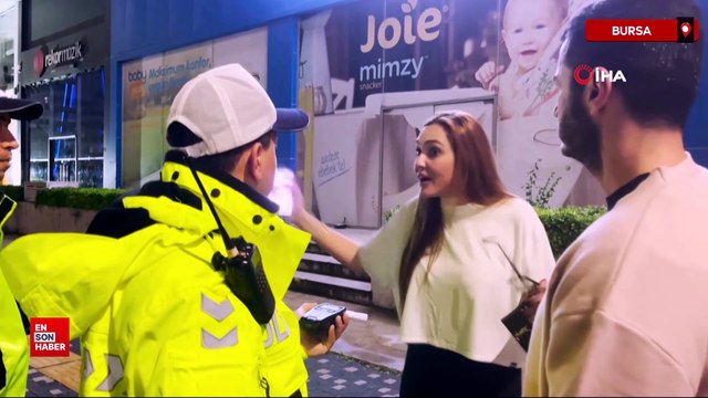 Bursa’da polis memurunun 96 promil alkollü kadın sürücü ile imtihanı