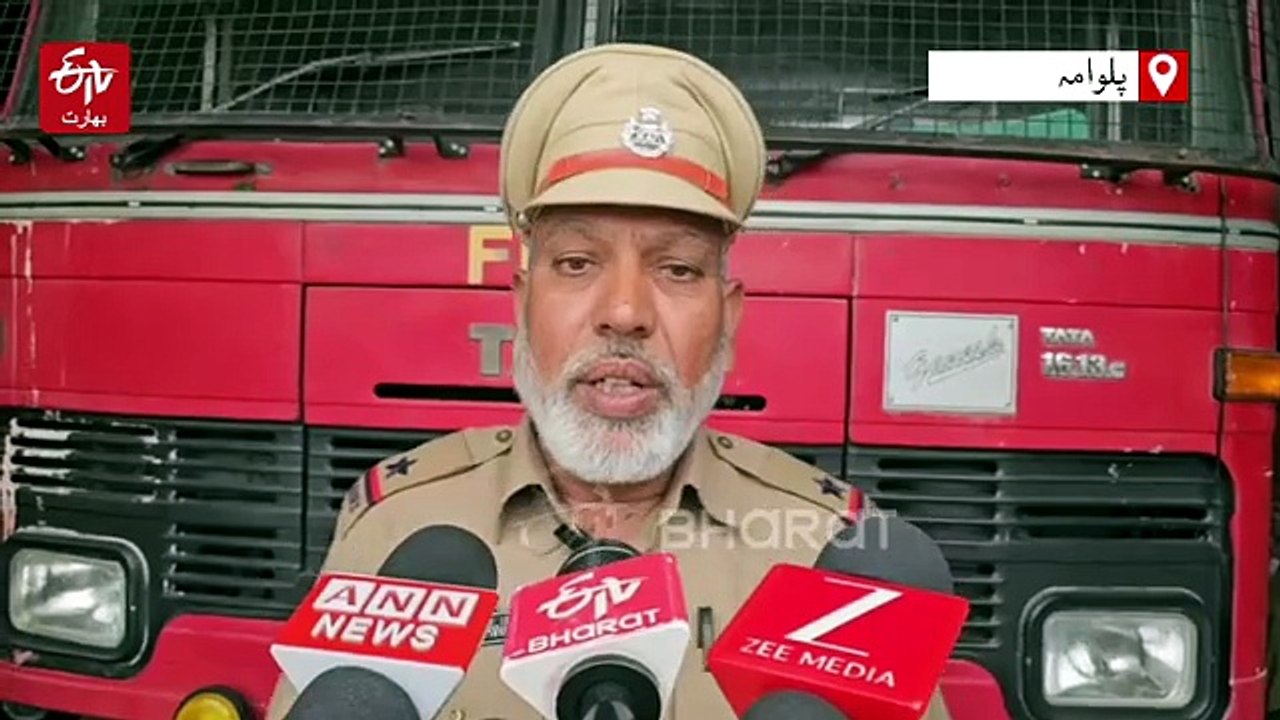 جنوبی کشمیر کے ضلع پلوامہ میں زبردست آتشزدگی، ایک تین منزلہ رہائشی مکان مکمل طور پر تباہ