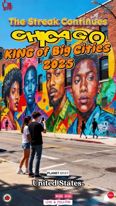Chicago wins "Best Big City" for 9th straight year. Beats NYC, LA, Vegas. 77 neighborhoods, $20B tourism