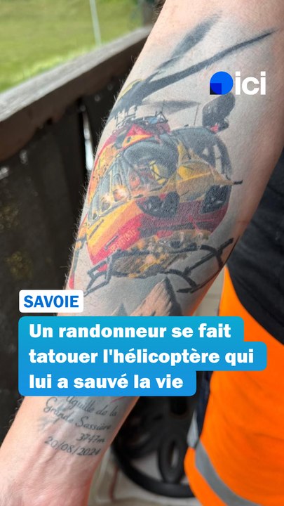 Un Savoyard rend hommage à la Sécurité civile avec un impressionnant tatouage