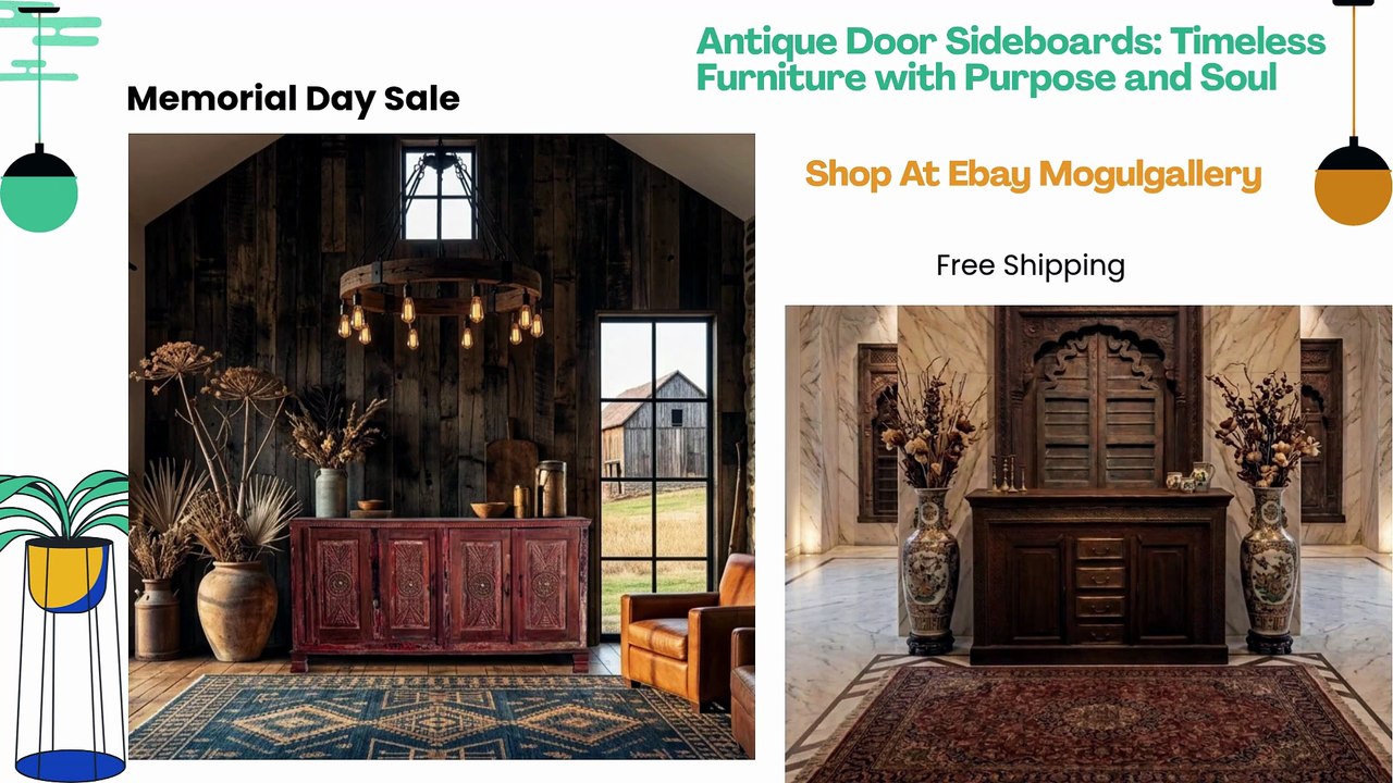 Antique Door Sideboards: Timeless Furniture with Purpose and Soul