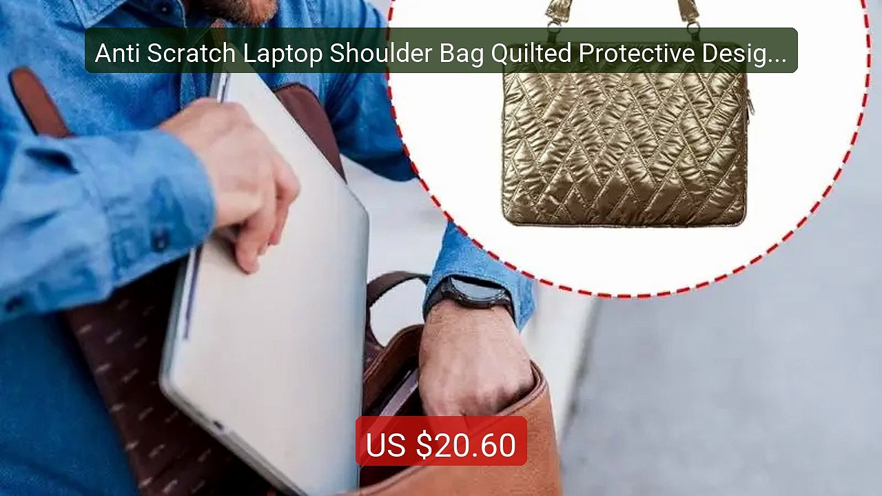 Anti Scratch Laptop Shoulder Bag Quilted Protective Design Fo... -- Amazing Value 2026 | Must Have!