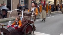 Tuesday Carnival Parade In Arteixo Features Participants In Lamppost Costumes