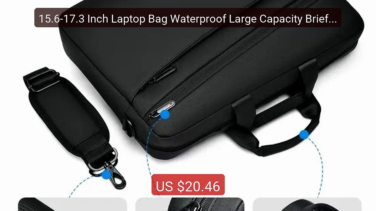 15.6-17.3 Inch Laptop Bag Waterproof Large Capacity Briefcase ... -- Best Buy 2026 | Great Quality!