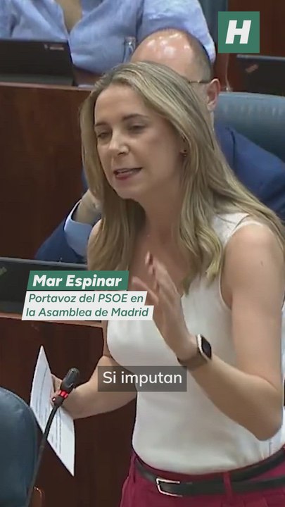 Mar Espinar (PSOE) a Ayuso: "Llevan anunciando semanas la imputación de Zapatero, ¿se lo soplan o son adivinos? Les voy a hacer una premonición: en 2027 los madrileños les van a mandar para casa"