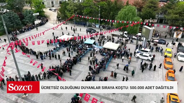 Ücretsiz olduğunu duyanlar sıraya koştu: 500.000 adet dağıtıldı