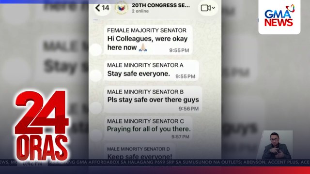 Majority senators, kinumusta ng ilan mula sa minority batay sa chat convo taliwas sa alegasyon ng mga Cayetano | 24 Oras
