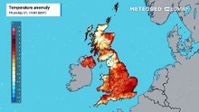 UK weather maps turn red: 15 zones facing Saharan air as temperatures hit 33°C over the Bank Holiday – full list