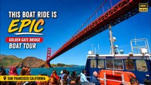 San Francisco Bay Cruise 🇺🇸 Golden Gate Bridge Boat Tour | Alcatraz Island | Fisherman’s Wharf 4K