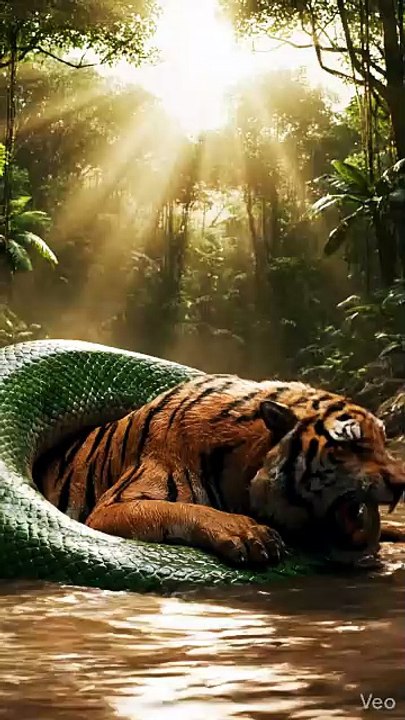 Anaconda vs tiger