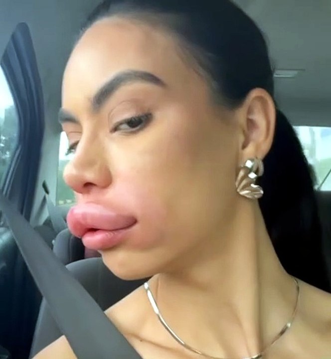 “Pareço o Patolino!”: mulher viraliza com lábios inchados após procedimento estético; veja vídeo