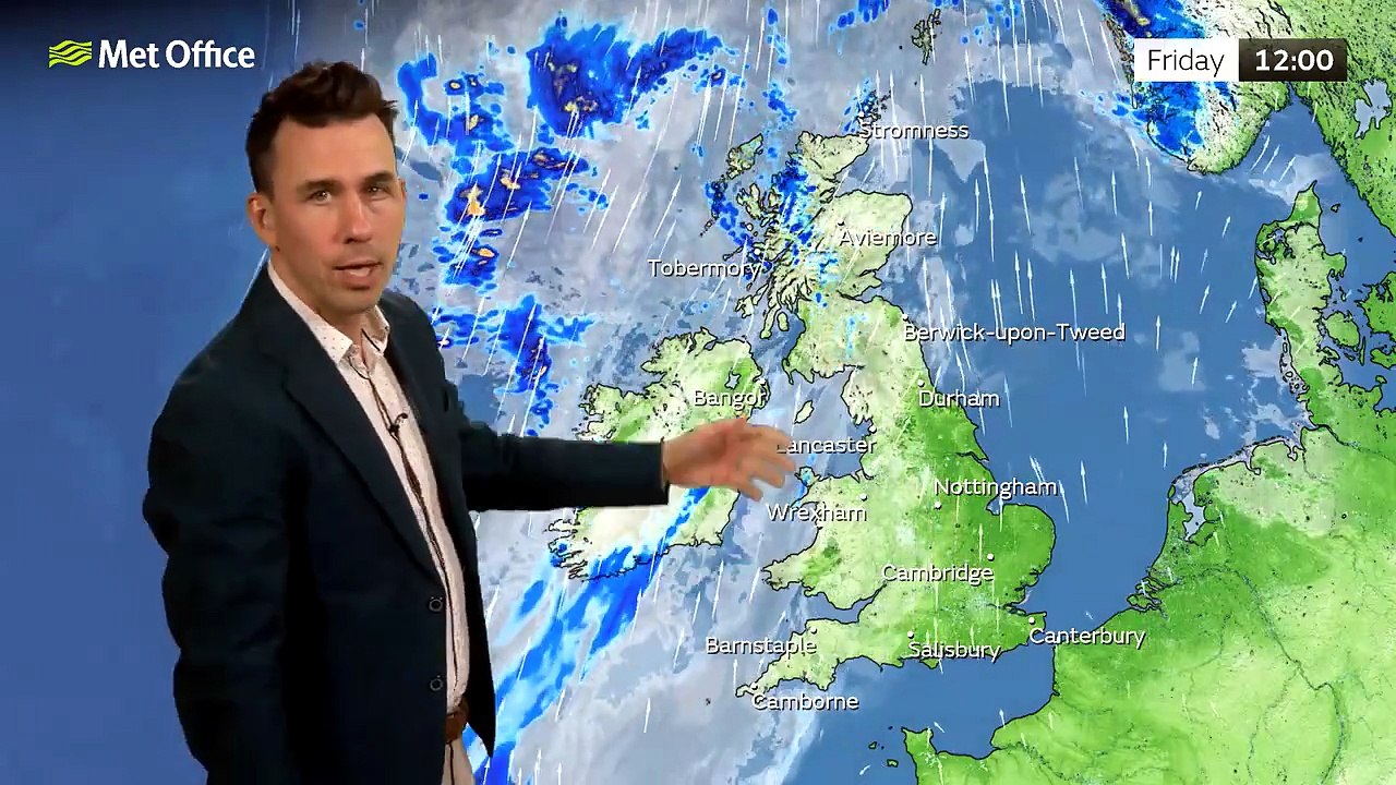 Met Office Thursday Evening Weather Forecast 21/05/2026