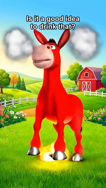 Is it a good idea to drink that? 🌶️🚀 #donalddonkey