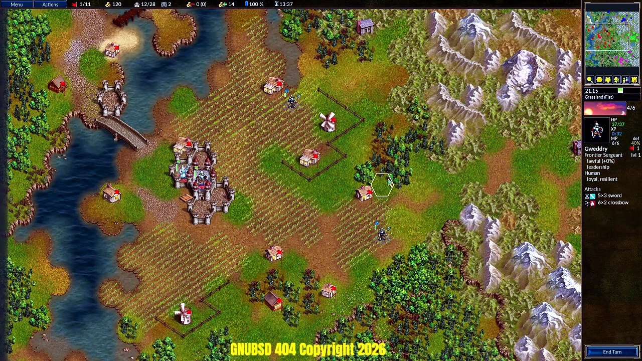GNUBSD 404 Long N122 Battle for Westnoth (LInux/FreeBSD Game)