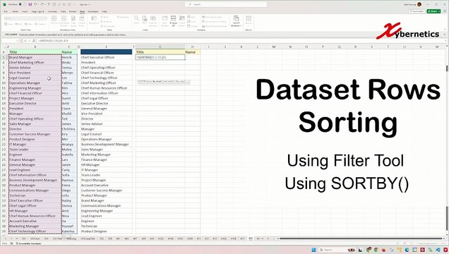 Custom Sort Rows in Excel - Excel Tips and Tricks