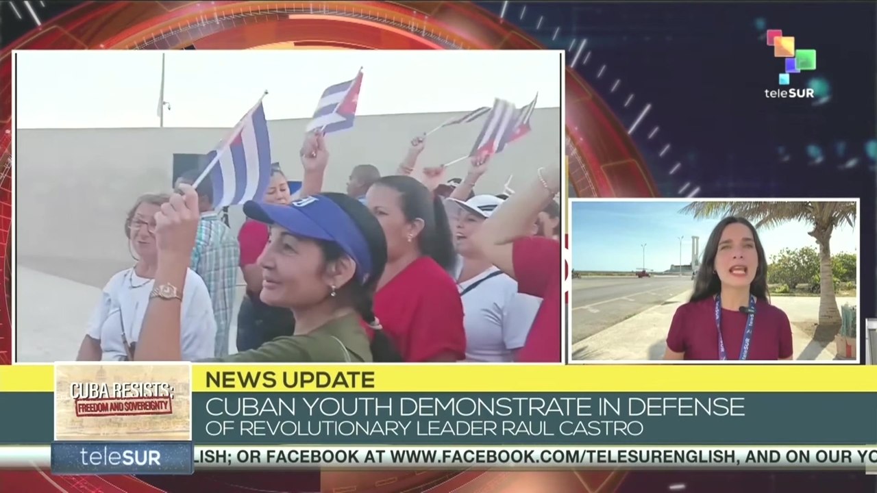 Cuba | Youth demonstrate in defense of Revolutionary Leader Raul Castro