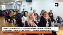 La Facultad de Ciencias económicas presentó un monitor económico con datos actualizados