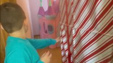 Adorable toddler screams in excitement after being surprised with a 'Princess House'