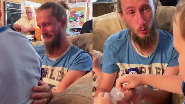 Joyful 6-year-old boy brings tears to stepdad's eyes on his birthday with a surprise adoption proposal