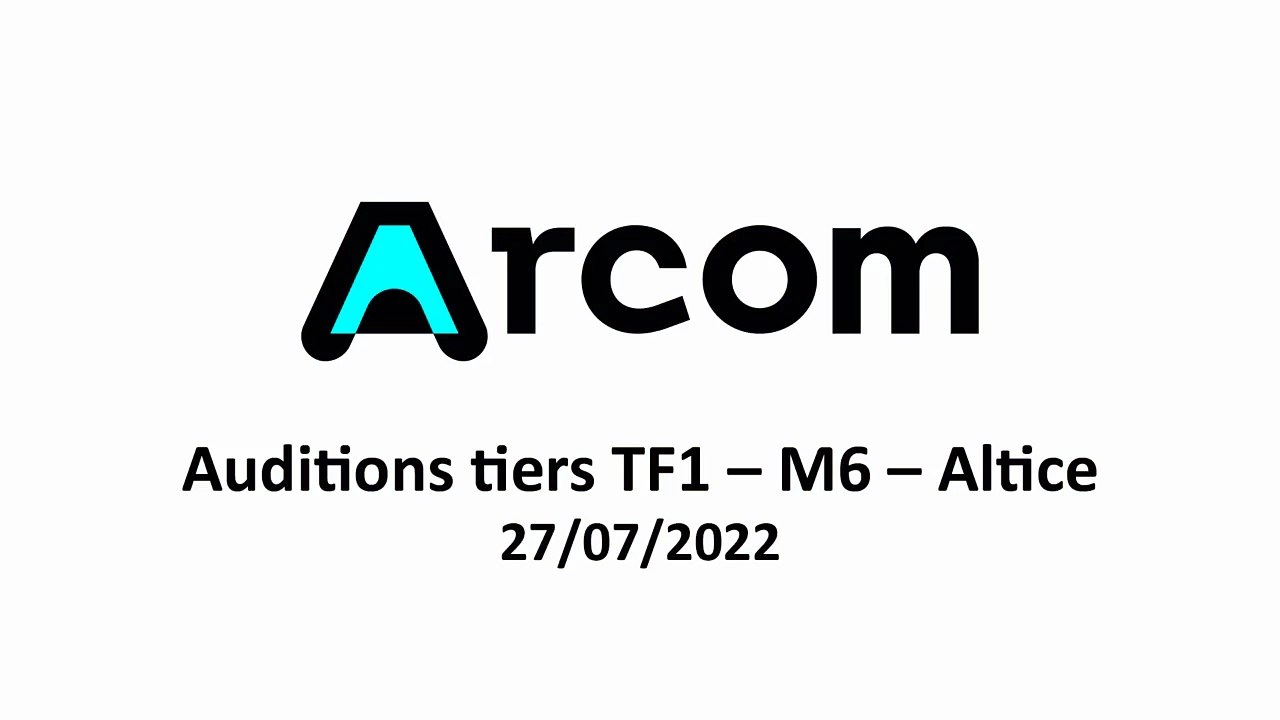 Audition tiers par la SACD pour TF1 - M6 - Altice du 27/07/2022