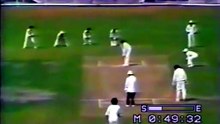 Sarfraz Nawaz Took the wicket of Bruce Edgar  vs New Zealand Ist Test Christchurch Feb 1979
