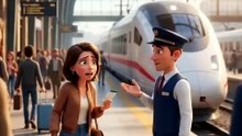 I MISSED MY TRAIN 😳 Easy English Conversation #shorts