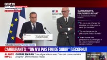 Sébastien Lecornu: “Nous refusons toute baisse générale" de la fiscalité sur le carburant