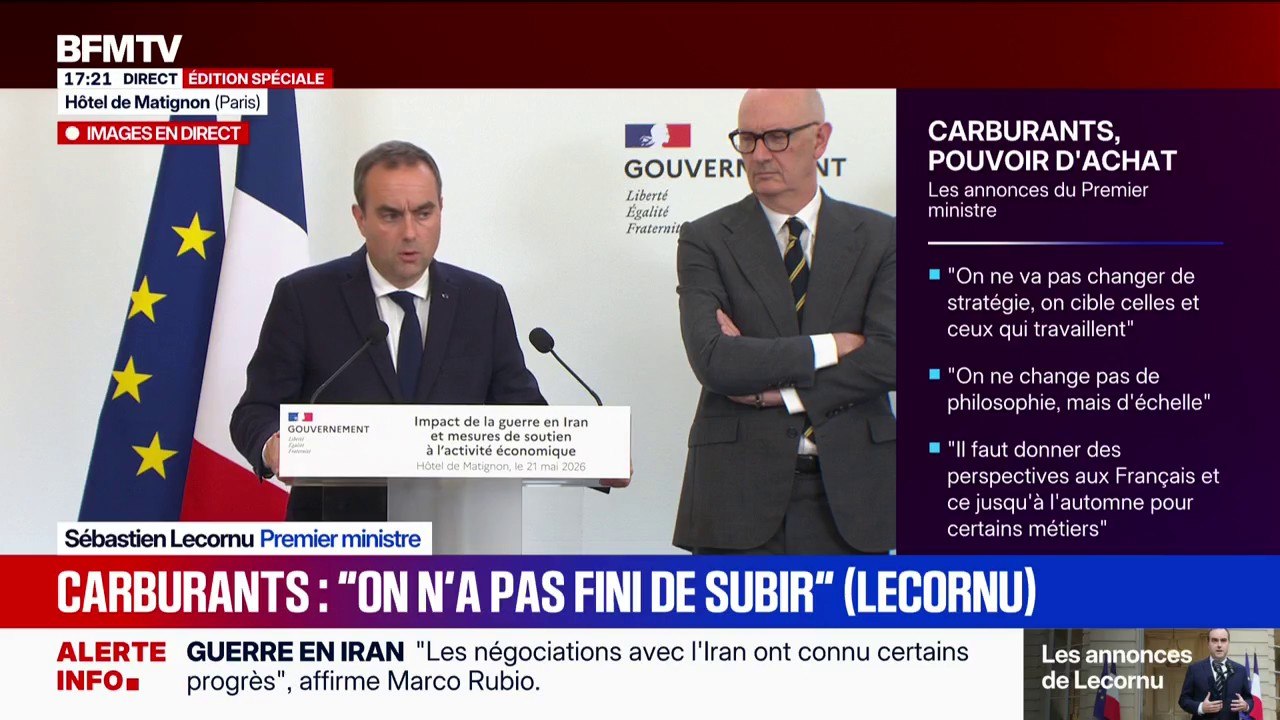 Sébastien Lecornu: “Nous refusons toute baisse générale" de la fiscalité sur le carburant