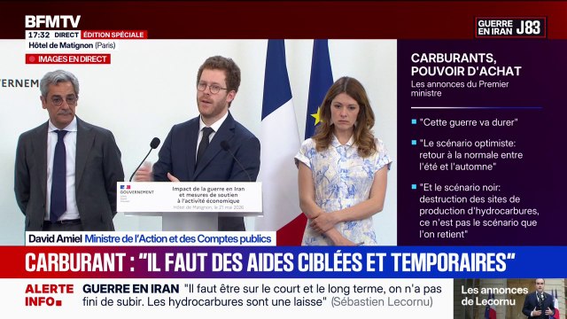 Prix des carburants: La guerre ne crée aucun surplus pour l'État , affirme David Amiel, ministre de l'Action et des Comptes publics