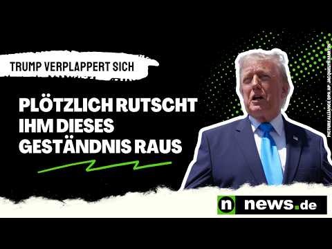 Trump verplappert sich - plötzlich rutscht ihm dieses Geständnis raus