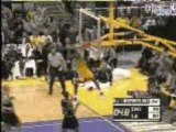 NBA BSKETBALL Shaquille O'Neal - Blocks and then Kobe dunks