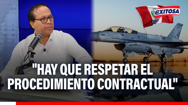 Roberto Sánchez descarta revisar contrato de compra de aviones F-16 a EE.UU. en su eventual gobierno