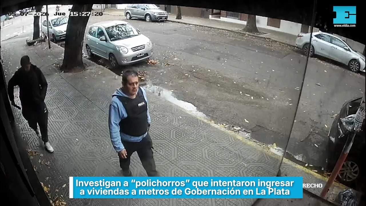 Investigan a polichorros que intentaron ingresar a viviendas a metros de Gobernación en La Plata