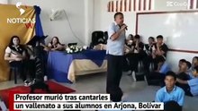 Un docente se desplomó frente a los alumnos y murió