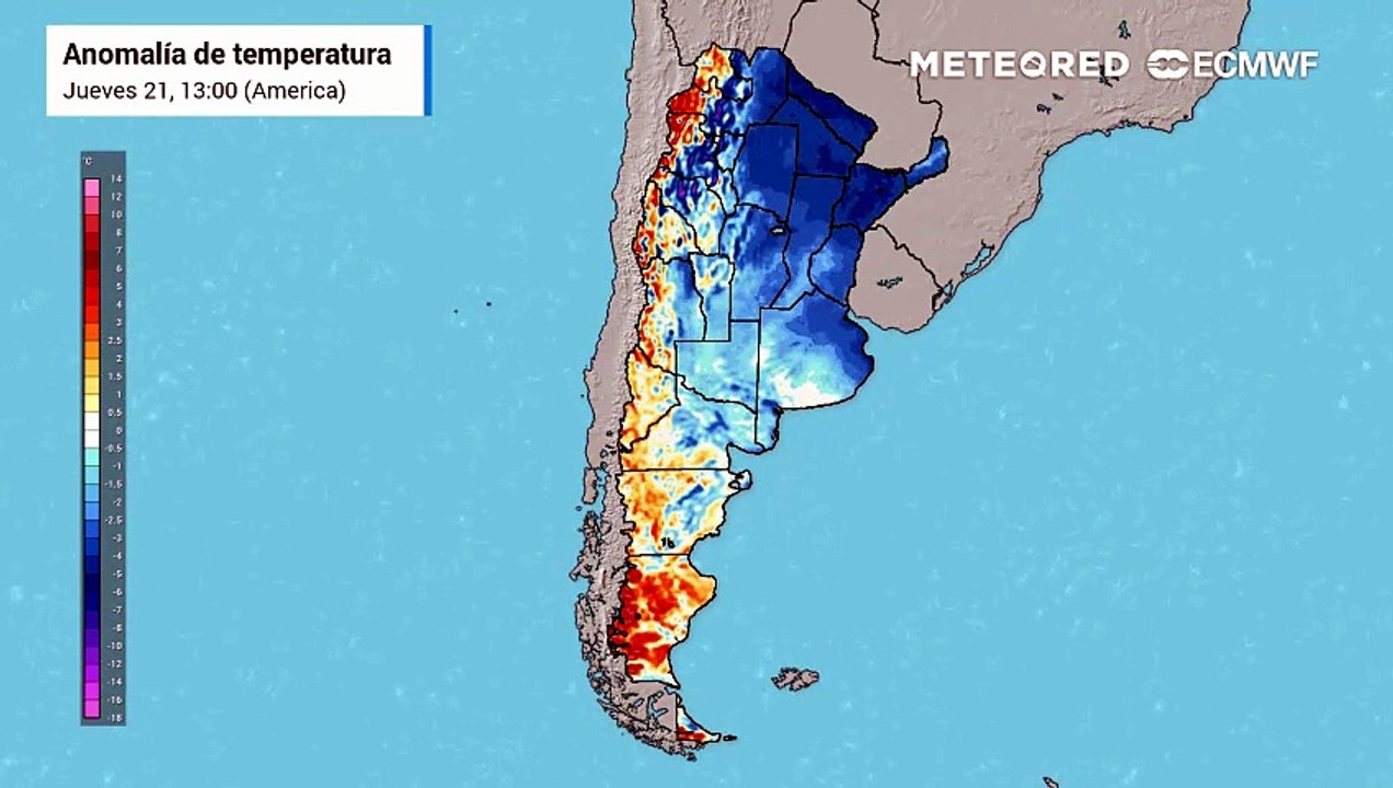 Fin de semana largo del 25 de Mayo con frío, heladas, nieve y escasas lluvias en gran parte de Argentina