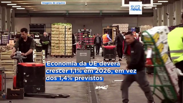 União Europeia revê em baixa crescimento de 2026 com crise no Estreito de Ormuz a agravar inflação