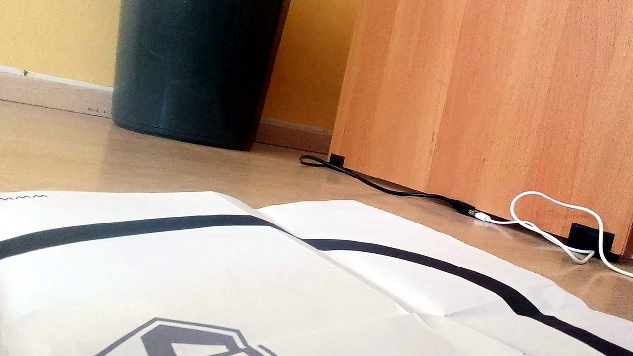 Robot's Perspective - Following the Elecfreaks Track - Class Monitor's Programming Project (camera on robot)
