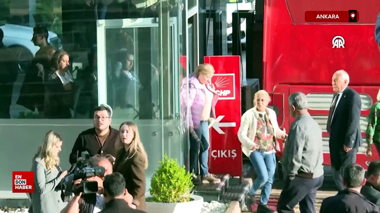 CHP kurultay davası kararının ardından partililer, CHP Genel Merkezi'ne geldi