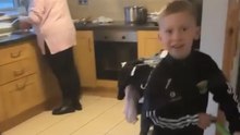 Son's playful tricks transform meal prep into a family laugh fest