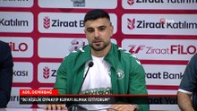 Konyaspor'da Adil Demirbağ'dan taraftarına kupa sözü: İki kişilik oynayıp kupayı almak istiyorum