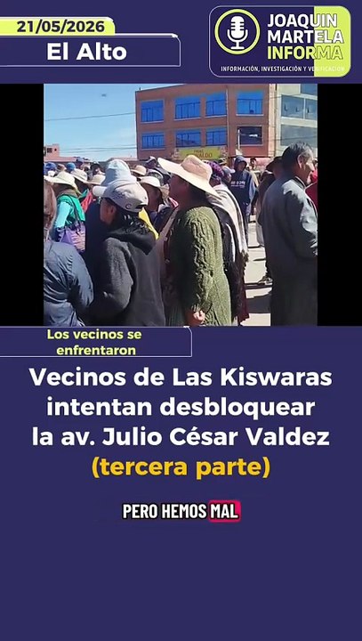 Parte 3.  Vecinos de Las Kiswaras intentan desbloquear la av. Julio César Valdez